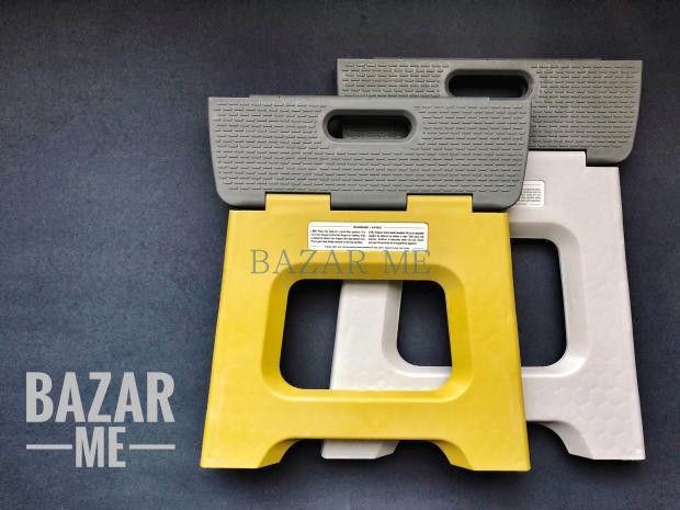 BAZARME European and American Morden trendy pure color portable folding stool super super bearing gravity 150KG four optional