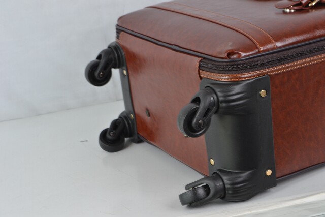 ທຸລະກິດ retro suitcase ຫນັງ trolley case 16 ນິ້ວ cabin ຜູ້ຊາຍ suitcase ແມ່ຍິງ 20 ນິ້ວ caster suitcase 24 ນິ້ວ PU suitcase