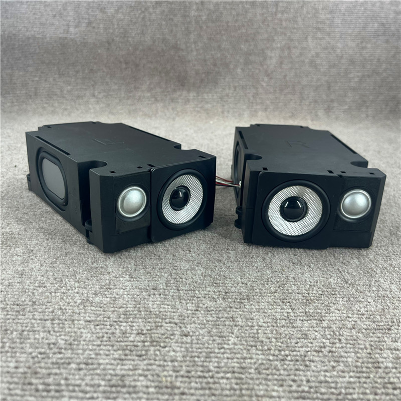 Three-Way Passive Speaker, Dual Bass Diaphragms, Full-Range Audio (High, Mid, Low), Desktop Computer DIY Modification Speaker