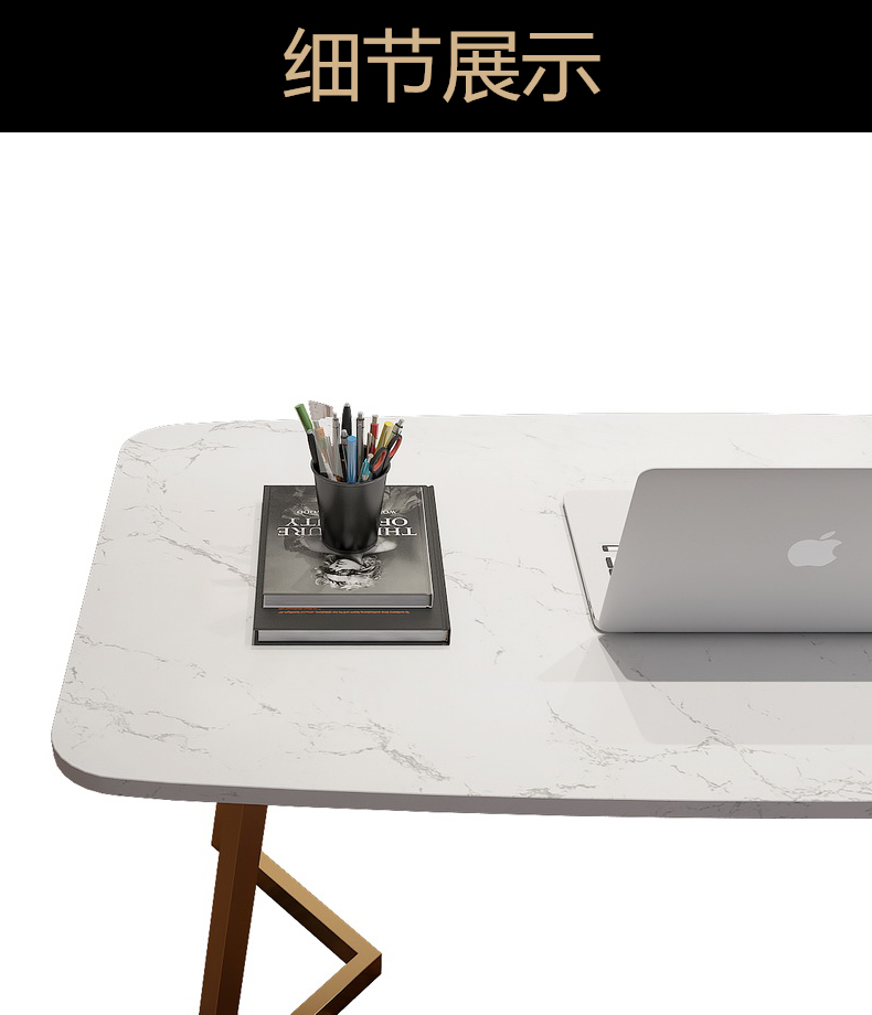 Bắc Âu ánh sáng sang trọng đá cẩm thạch bàn đơn giản hiện đại máy tính xách tay văn phòng bàn máy tính để bàn bàn viết nhà - Bàn bàn điều chỉnh độ cao