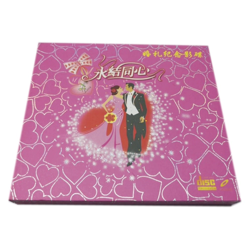 Цвет свадебная деревянная коробка свадебная свадебная памятная видео диск