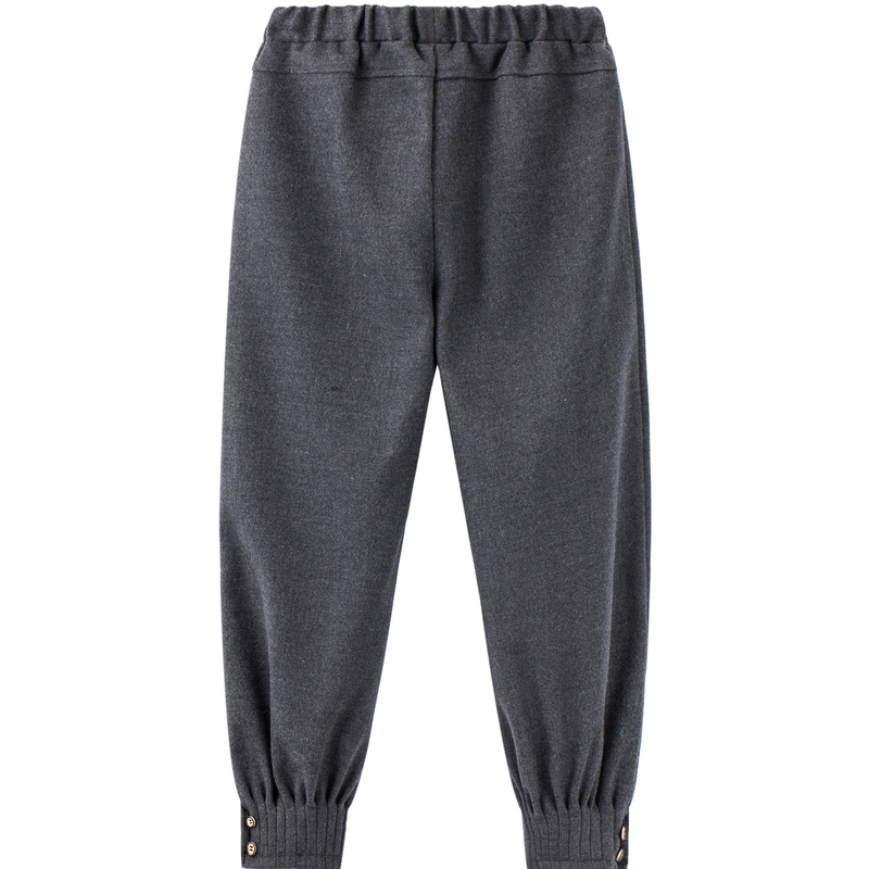 Efabe i childrens 2019 cô gái mùa đông váy quần sweatpants trẻ em quần dày quần tây giản dị quần lông.