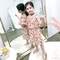 Girls dress dress for womens dress 2022 new childrens dress girl princess dresses Summer children Snow spinning Broken Flowers Dresses
