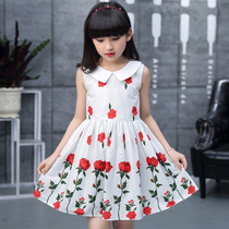 Childrens clothing 2022 new girl dress with dress and summer clothes sleeveless child princess dress CUHK Girl little girl skirt Korean version