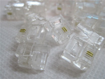 High quality 6P2C 2-core telephone connection head two-core RJ11 telephone line Crystal Head single price