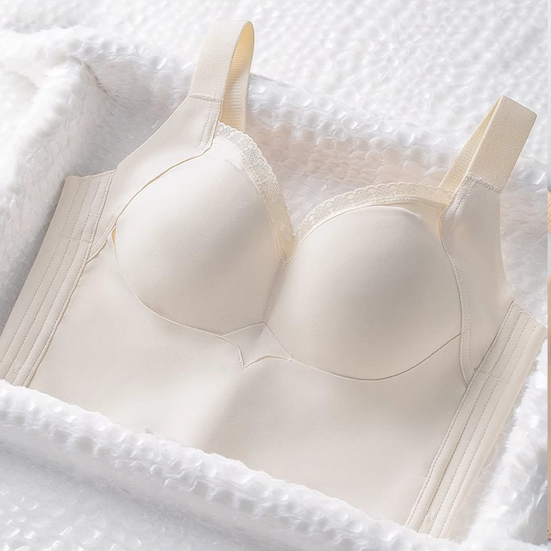 Small Bust Appears Larger, Lifting and Supporting Seamless Bra for Women, Gathers Side Breasts, Prevents Sagging, Smooth Back, Adjustable Bra