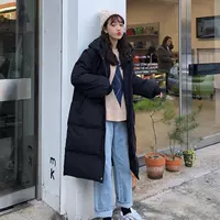 Quần áo cotton nữ 2018 mới lỏng phiên bản Hàn Quốc của dịch vụ bánh mì dài ấm dày Phiên bản Hàn Quốc áo khoác phổ biến 2018 phao dáng dài nữ