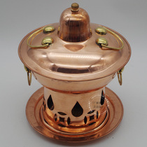 Thickened pure copper thickened copper pot Mandarin duck pot Old Beijing shabu-shabu meat Copper hot pot pot Single alcohol furnace Copper hot pot