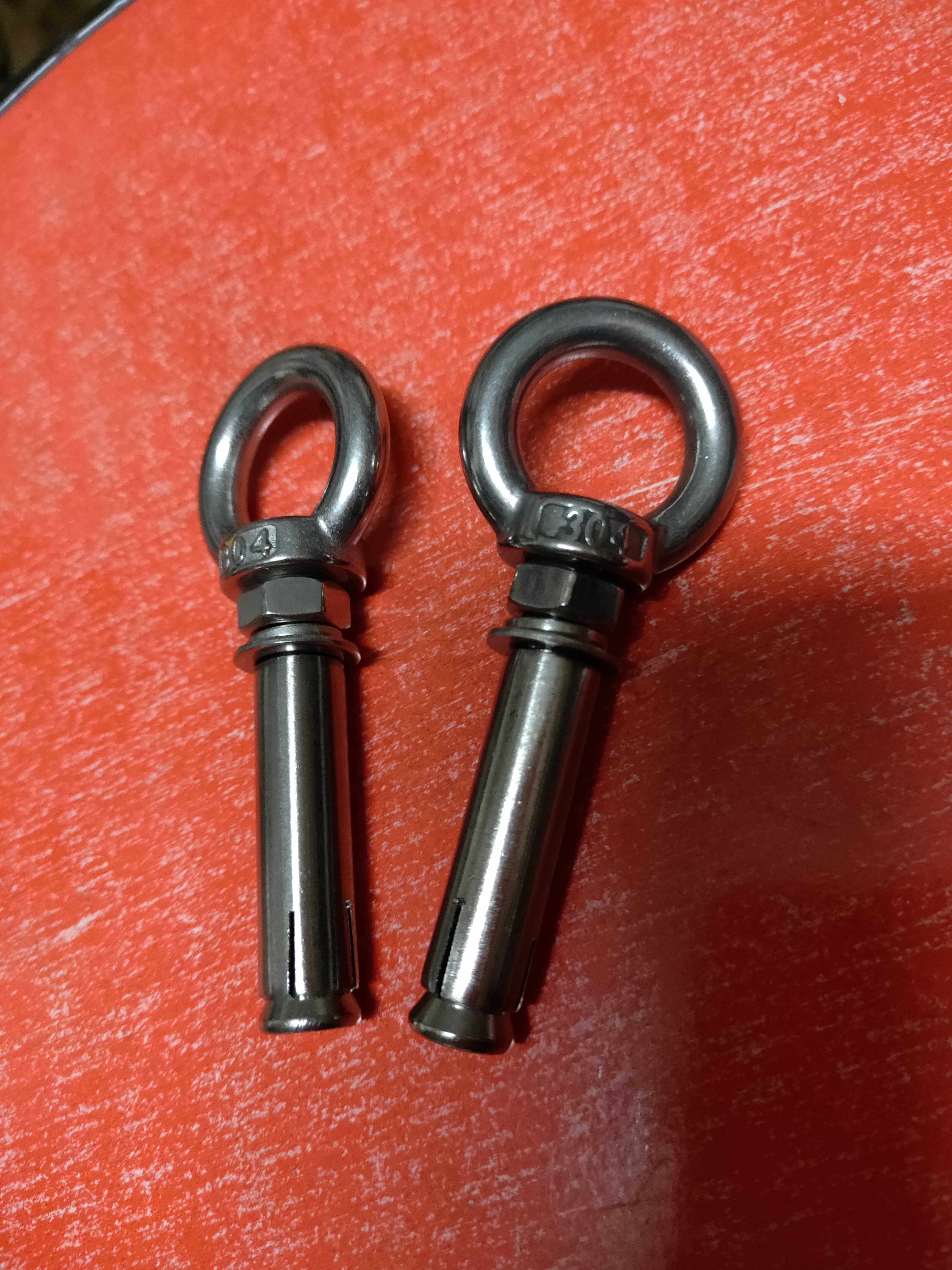 304 stainless steel national scale expansion screw M6-M12 bolt hanger lengthened with ring rings wall flower basket rings