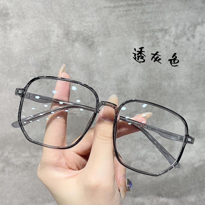 Radiation-resistant anti-blue light large frame slim and can be equipped with degree Han version Chaochio eye mirror female eye frame male and Korean version tide