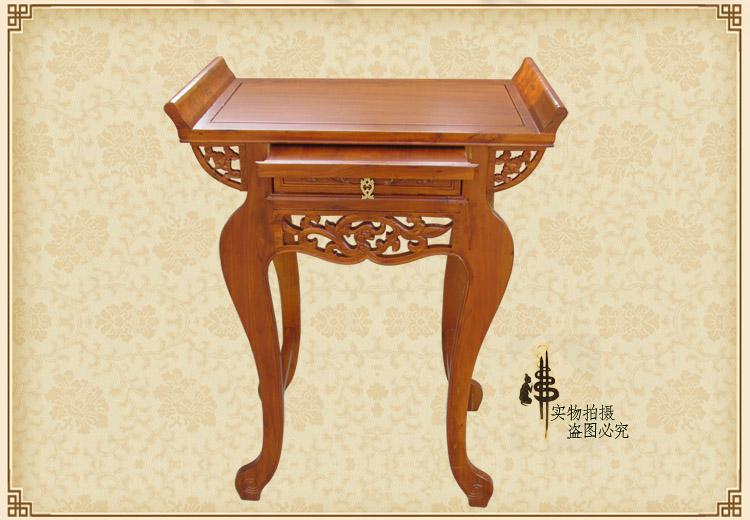 Bàn gỗ chắc chắn cho hộ gia đình Đài Loan entai bàn cho phật bàn phật phật 龛 Bàn thờ dâng hương đơn giản - Bàn bàn ăn thông minh gấp gọn
