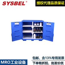 Sisbel 22 gallons White strong acid-base chemical corrosion resistant polyethylene safety storage cabinet ACP80002