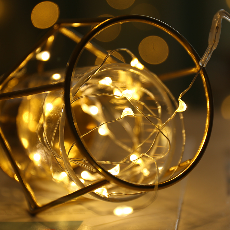 LED Festoon Lamp light string full of Star lamp Copper Wire Lamp Mesh Red Room Arrangement Christmas Decorative Lights Star Lights