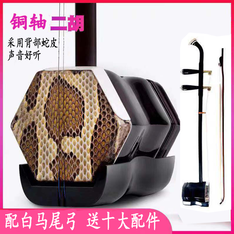 Mall sale National musical instruments carved copper shaft Erhu boutique send rosin Erhu string Erhu backpack