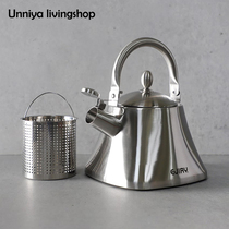 Korean direct mail 304 stainless steel kettle ejiry large capacity kettle with filter gas gas induction cooker