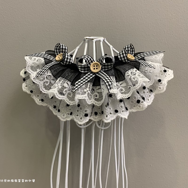 Cat scarf dog scarf cat jewelry dog ​​pet jewelry necklace collar bell bowknot dog bib