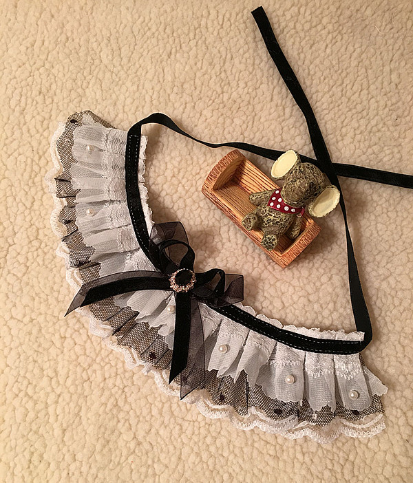 Kitty Dogs Pet Ornament Neckline Item Ring Bell Bow Bell Bow Tie Lace Spit Dog Scarf-Taobao