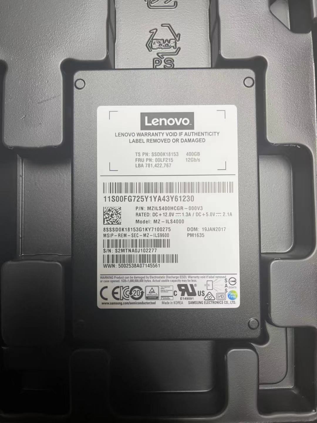 Samsung Samsung PM1635 400G 12G SAS enterprise-grade server solid-state hard disc