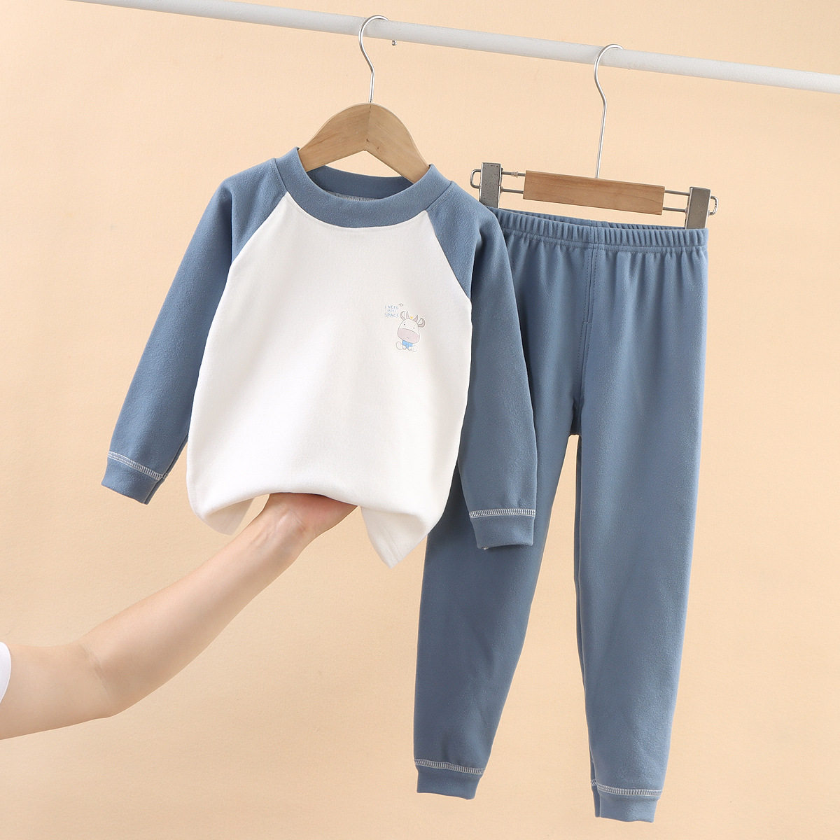 2023 new children's duvet autumn clothes autumn pants suit baby hit bottom warm underwear briefs male and female children's home clothes-Taobao