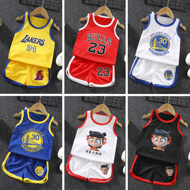Children's sports basketball suit summer set performance costume student vest little boy breathable sweat-absorbing jersey
