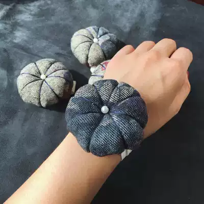 (Actual)Original handmade pumpkin needle stitch needle insert bag cross stitch wrist needle stitch pattern