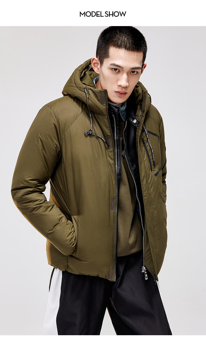 Anta down jacket nam mùa thu 2019 mới dày áo gió thể thao trùm đầu áo khoác ngắn nam - Thể thao xuống áo khoác áo phao burberry nữ