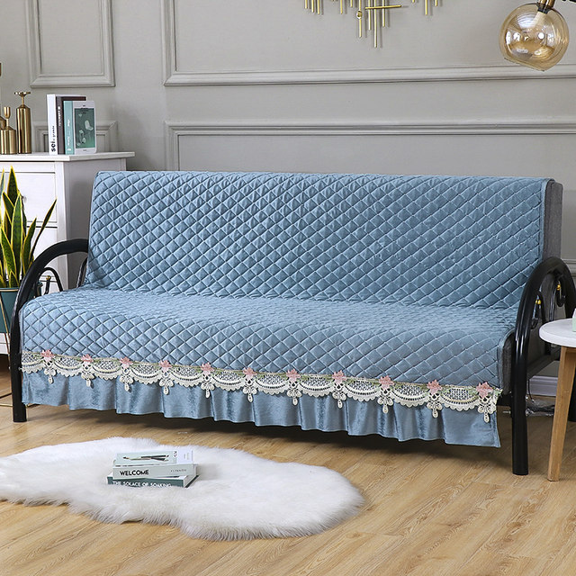 ຜ້າຄຸມ sofa folding universal armless ງ່າຍດາຍ sofa bed universal cushion four seasons high-end type 1.5/1.8