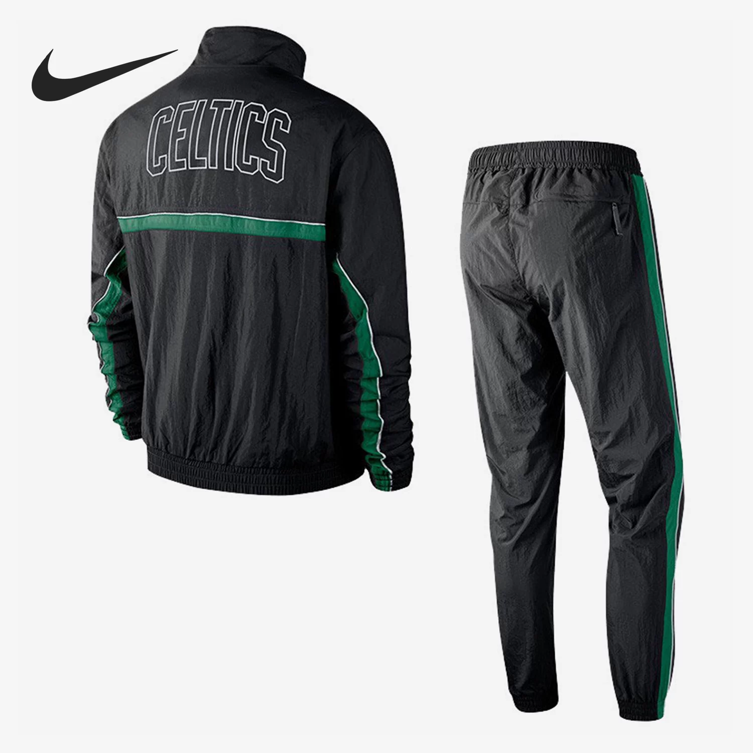 Nike/ Подлинный новый Celtics мужской костюм для баскетбола с воротником-стойкой AV0614