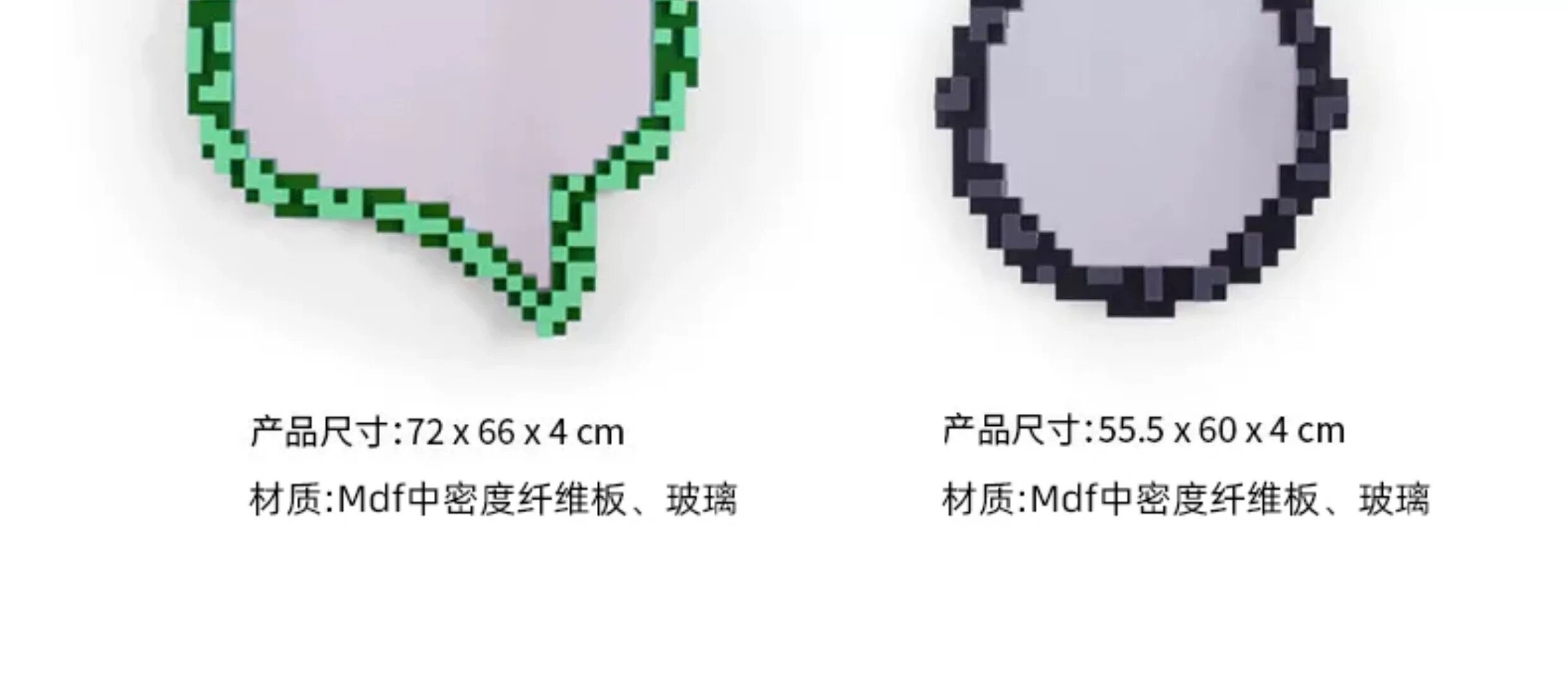 Декоративные зеркала 【官方授权】意大利seletti pxiel绿泡泡像素挂镜卧室浴室上墙镜