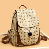 嶝丽袋鼠 Рюкзак, вместительная и большая сумка через плечо, из натуральной кожи, городской стиль, надевается на плечо