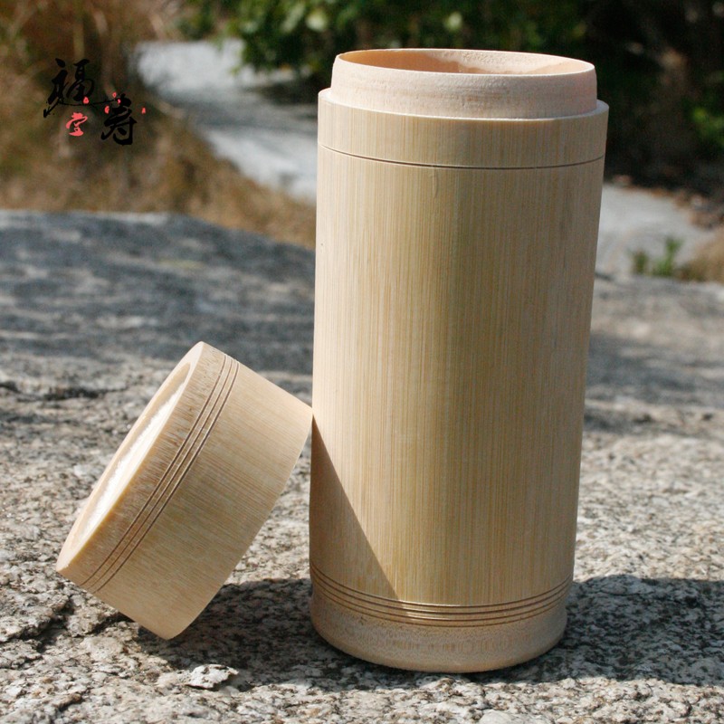 Bamboo Cup bamboo cup with lid bamboo cup hotel bamboo tableware sealed tea box tea jar custom bamboo tea bucket wine bottle