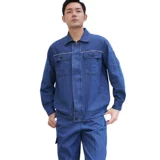 Тонкая джинсовая летняя одежда, износостойкий хлопковый летний комбинезон, защита от ожогов