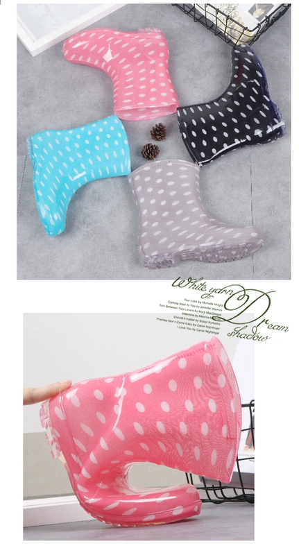 Mùa đông và mùa hè ống ấm mưa khởi động nữ non-slip không thấm nước mưa khởi động nữ phẳng nhà bếp giày nước cao su giày boots của phụ nữ giày thủy triều giày nhựa cao cấp