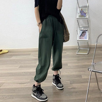 Fall women's clothing 2022 new big size women's trousers fat sister mm loose and thin legs wide-legged casual pants child tide