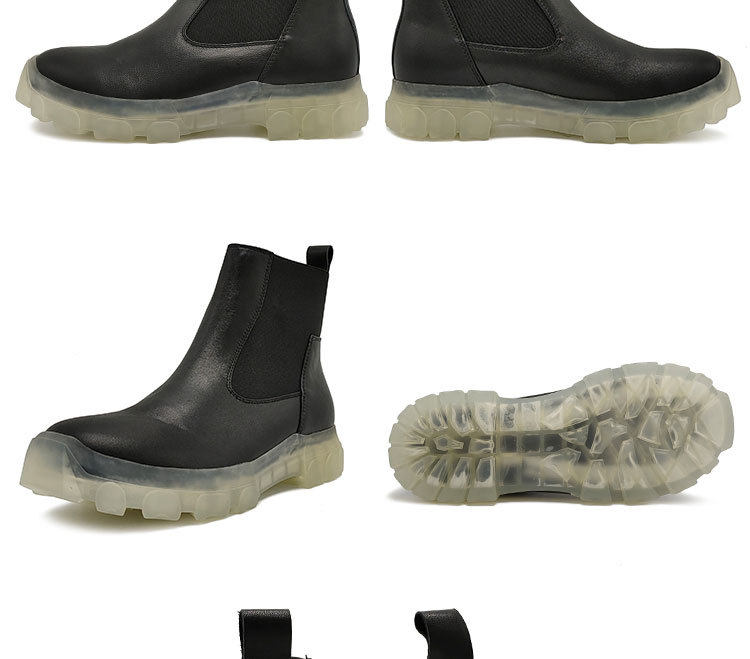 Martens, кожаные высокие сапоги для отдыха, челси, из натуральной кожи 