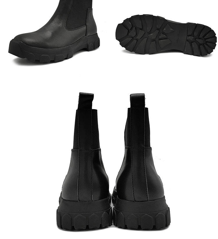 Martens, кожаные высокие сапоги для отдыха, челси, из натуральной кожи 