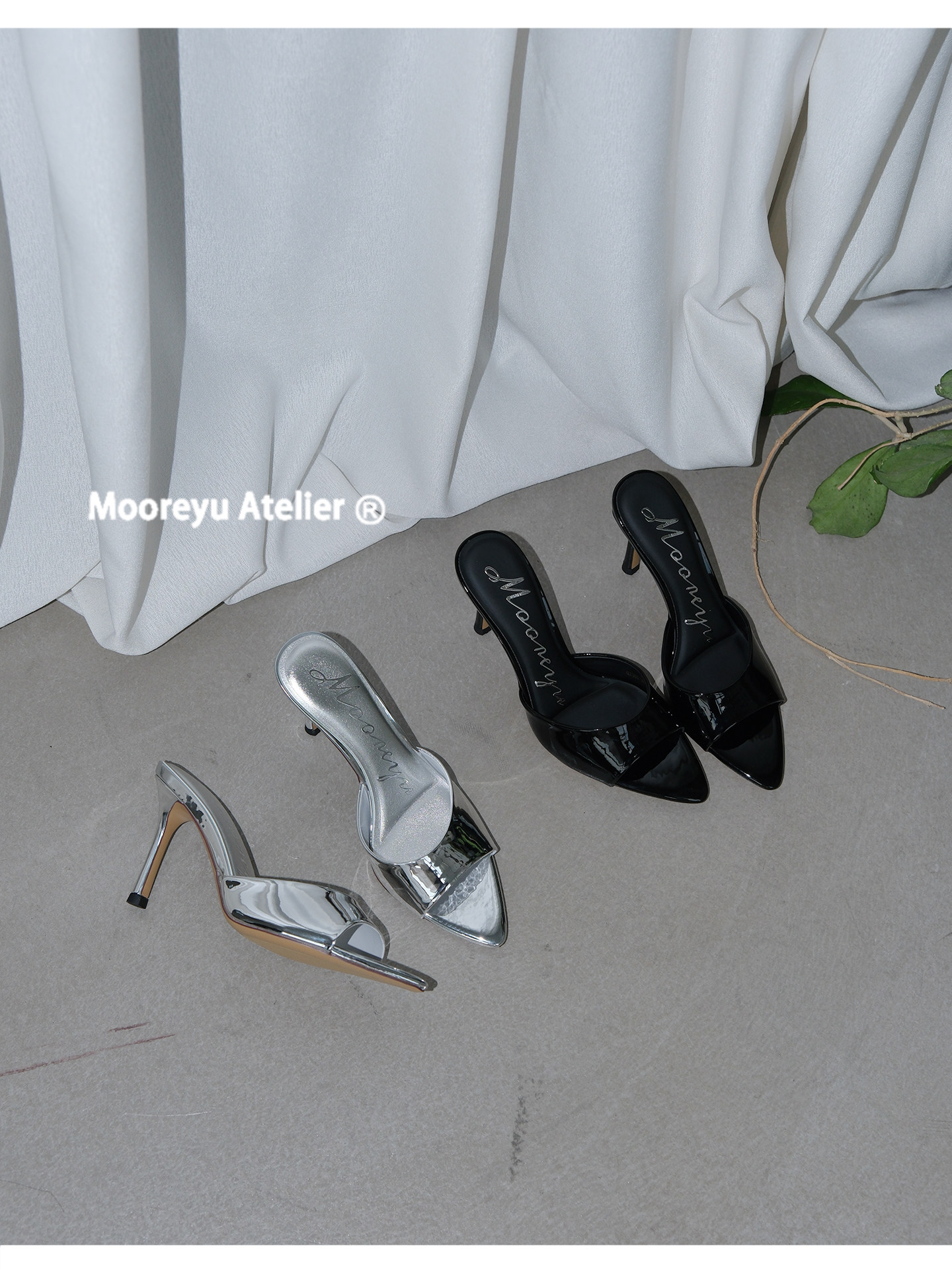 Mooreyu Open-Toe Stiletto Heel Sandal