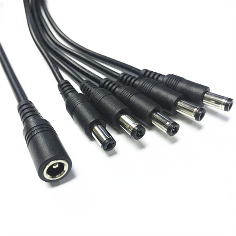 12V10A one minute five connection 1 minute 5 monitoring one drag five DC female head line male and female 55 5-2 1DC power extension line