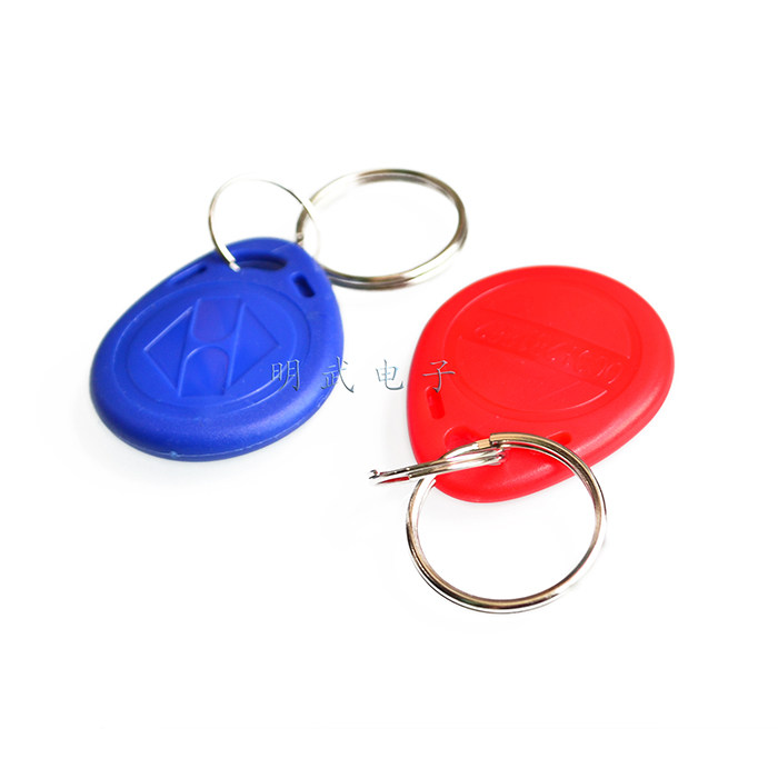 EM4100 ID card key buckle access radio frequency induction card red blue assorted 125K RFID card reading module