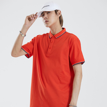 Men and women polo shirt short sleeve restaurant waiter with lapel hot pot milk tea hotel overalls T-shirt