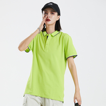 Summer dress new half-sleeve T-shirt with lapel casual sportswear loose cotton short-sleeved polo shirt for men and women