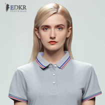 Womens Clothing Turnover POLO Shirts Sports Culture Shirts T-shirt Short Sleeve Team Clothing Company Employees Frock Jacket Print Logo