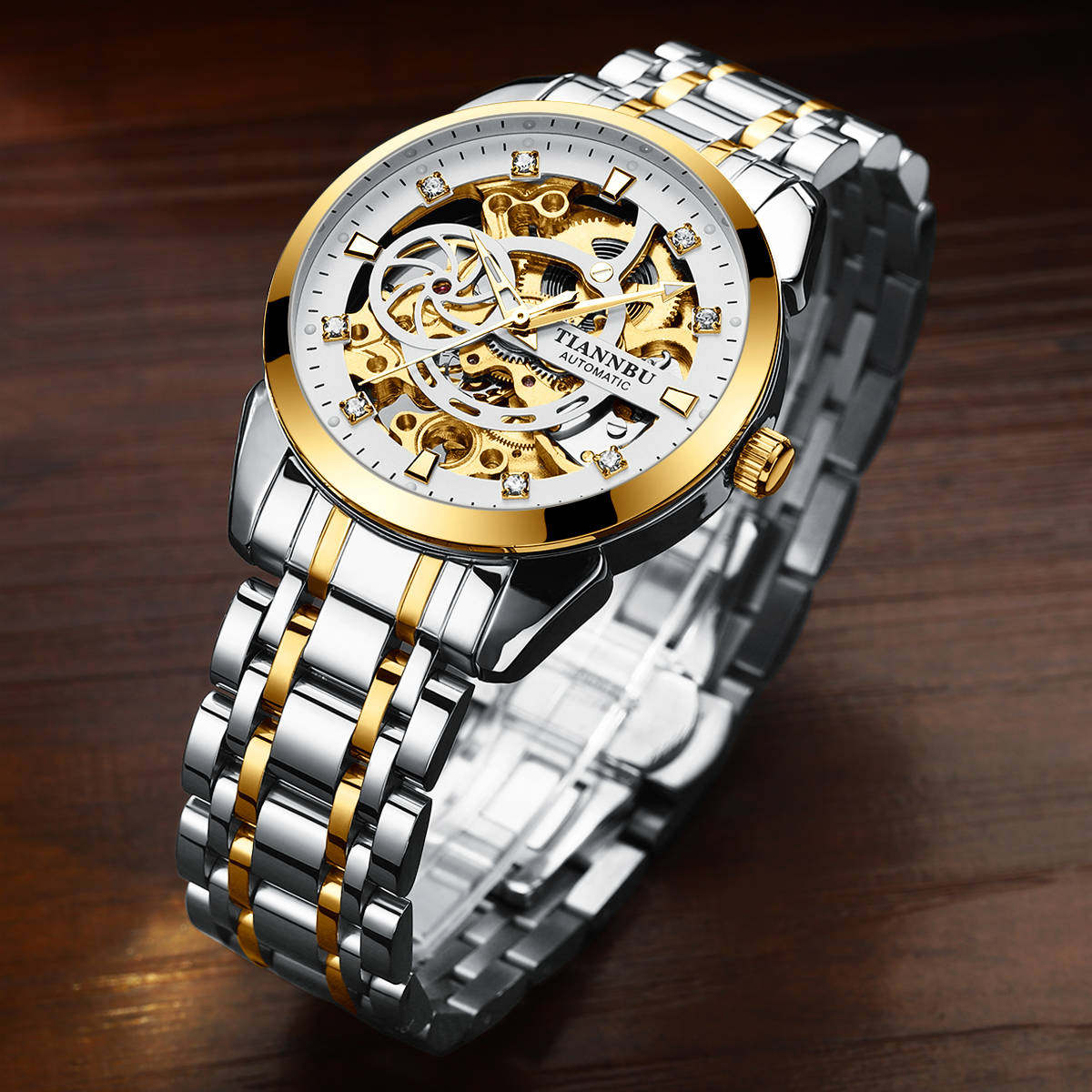 Concept Mechanical Men's Fully Automatic Hollow out Sports Trend Student Fashion Watch_voghion.com
