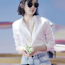 White Shirt Woman Design Sensation Small Crowd commuter Nets Career Lining Fashion Foreign Piste 2022 Summer Thin Blouse