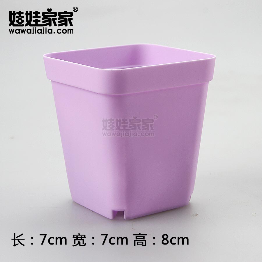 Nhà búp bê Các loài xương rồng Chậu hoa bằng nhựa Màu hồng cam Màu xanh lá cây Màu xanh tím Đen Trắng Quảng trường nhỏ chum sành trồng cây