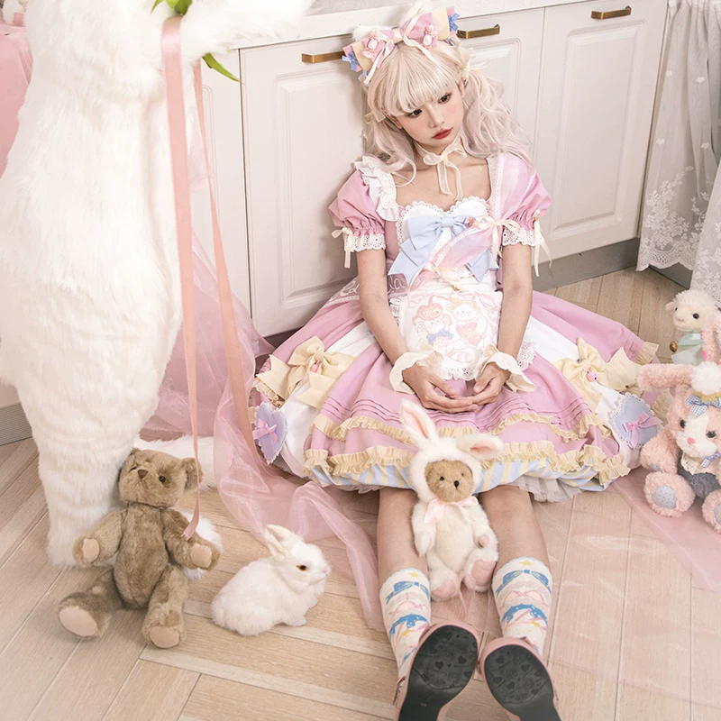 Подлинное милое платье, (Физика), стиль Lolita, полный комплект