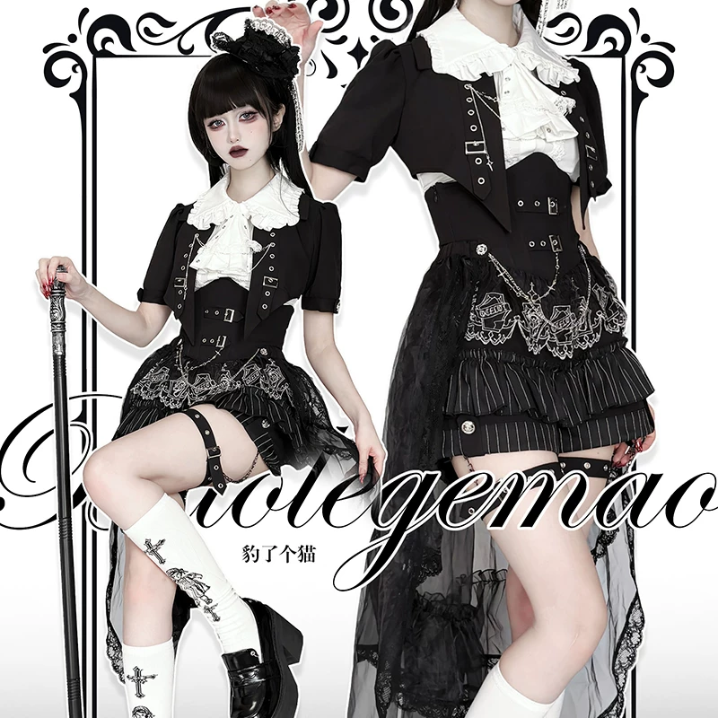 [Готовый запас] серия Raven Prince Lolita молодой гей наряд британский стиль разделенная подлинная версия