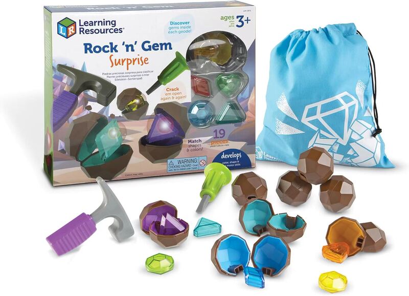 Learning Resources Children's Gemstone Archaeological Excavation Stem Early Education Handmade Educational Toys 19-Piece Set Learning Resources Children's Gemstone Archaeological Excavation Stem Early Education Handmade Educational Toys 19-Piece Set