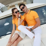 Летняя хлопковая футболка polo подходит для мужчин и женщин для работы, делается под заказ, короткий рукав, с вышивкой