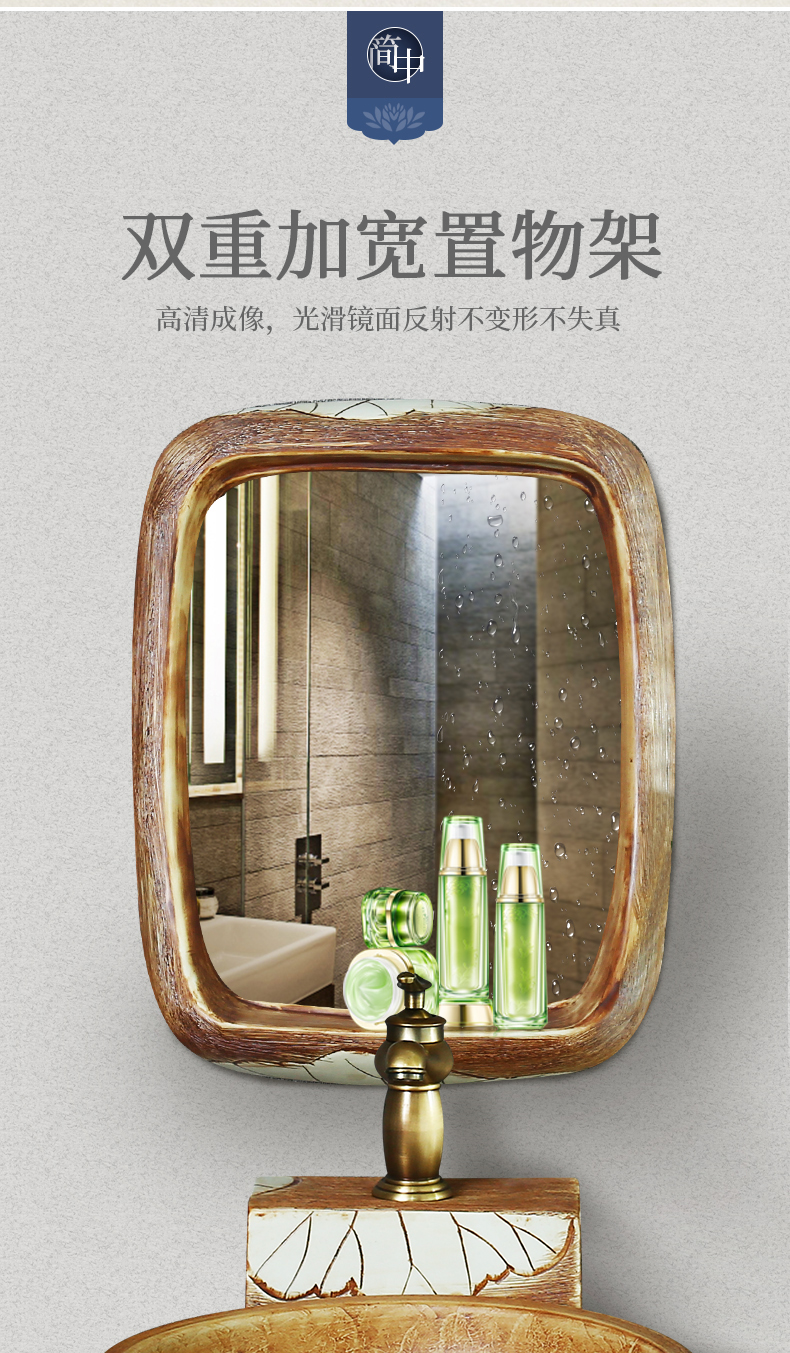 What king of Chinese style restoring ancient ways ceramic balcony hang a wall lavabo household small family toilet lavatory basin